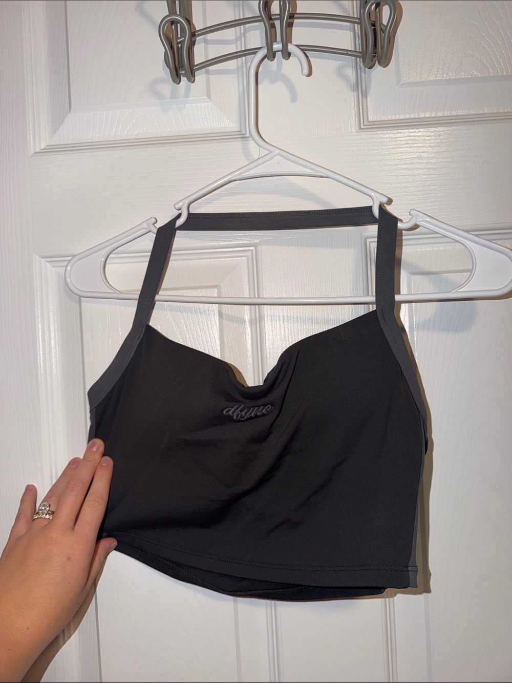 DFYNE Impact Halter Top Black